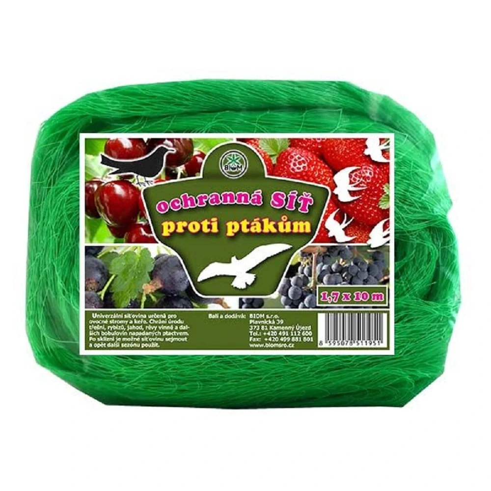 BIOM Sítě proti ptákům 1,7 x 10 m