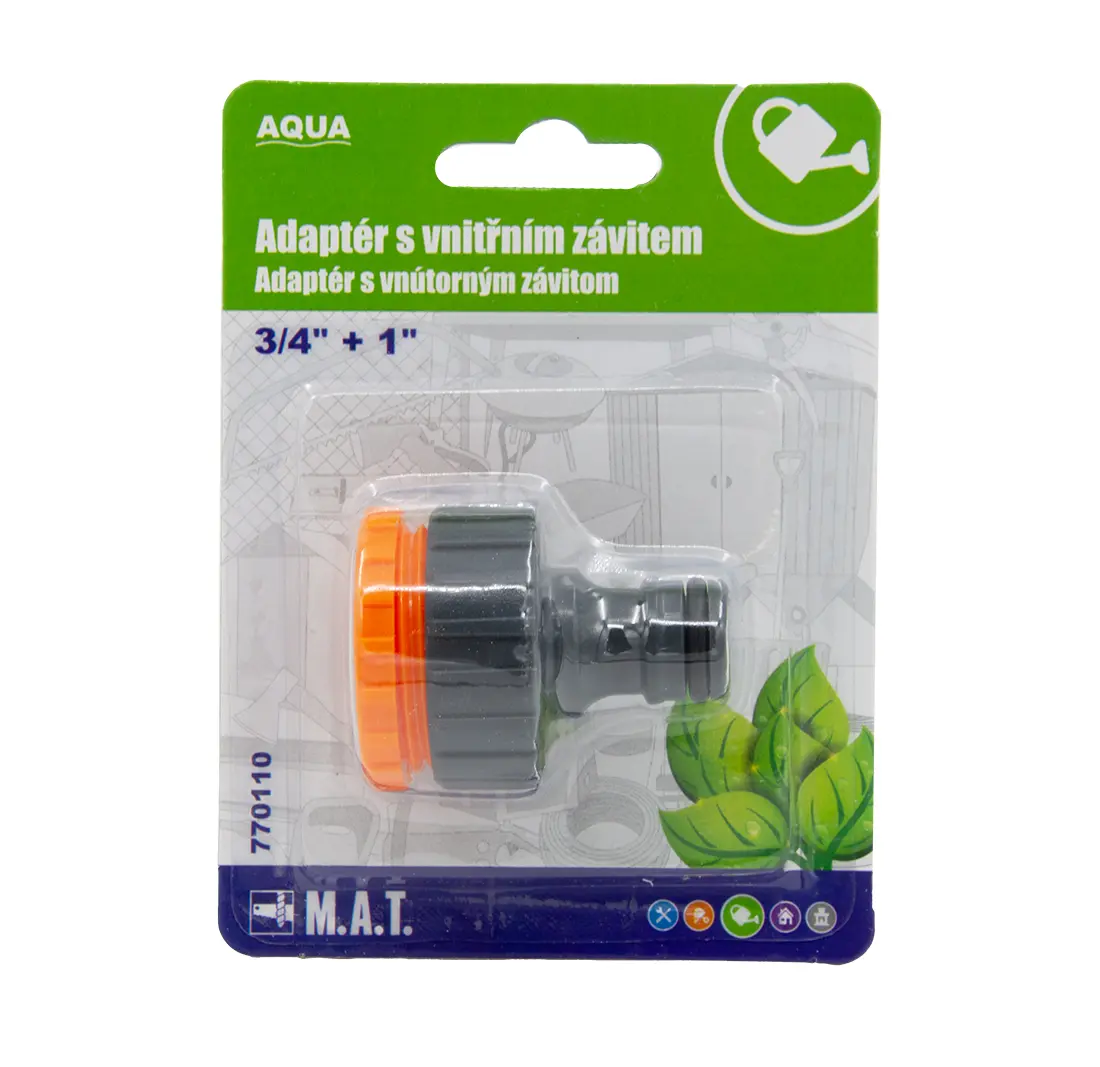 MT adaptér s vnitřním závitem 3/4" + 1" AQUA
