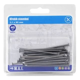 MT hřebík stavební 80x3,1mm (40ks)