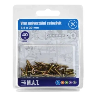 MT vrut un.celozávit 3,5x 20mm ZZ (40ks)