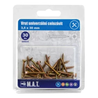 MT vrut un.celozávit 3,5x 30mm ZZ (30ks)