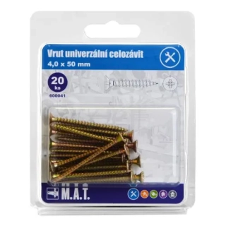 MT vrut un.celozávit 4,0x 50mm ZZ (20ks)