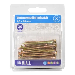 MT vrut un.celozávit 4,5x 60mm ZZ (20ks)