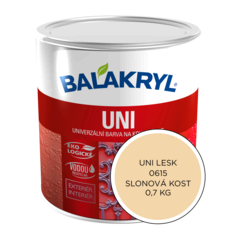 Barva Balakryl UNI LESK 0615 sl.kost (0.7kg)