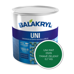 Barva Balakryl UNI MAT 0535 tm.zelená  (0.7kg)