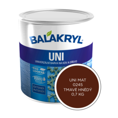 Barva Balakryl UNI MAT 0245 tm.hnědá  (0.7kg)