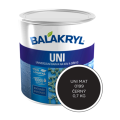 Barva Balakryl UNI MAT 0199 černá  (0.7kg)