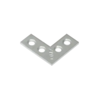 D NA 25 Plochý nábytkový úhelník 25x25x10x1,5 mm (balení 4 ks.)