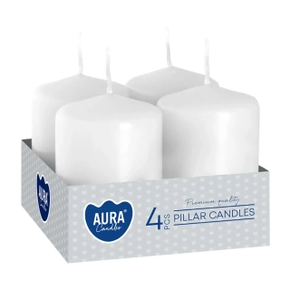 MT svíčka adventní 60x40mm BÍ (4ks)