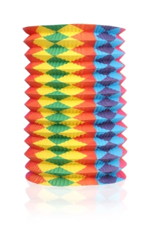 MT lampion papírový 16cm, s klipem, na svíčku, MY PARTY mix dekorů