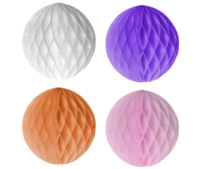 MT dekorace závěsná PÁRTY 30cm papírová mix barev (3ks)