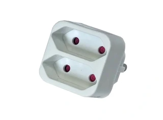 MT rozbočka hranatá KONNOC 2xplochá,250V~/2x2,5A,BÍ