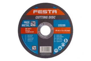 LEV Kotouč řezný FESTA na nerez, ocel 125x1.0x22.2mm