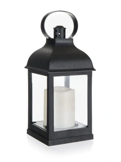 MT lucerna solární LED 10x10x22cm PH ČER