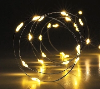  Dekor Drát 40 LED diod teplé světlo