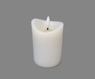 Dekor Svíčka bílá menší LED