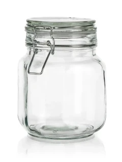 MT dóza hermetická hranatá 1000ml skl. s patent. uzávěrem EREA