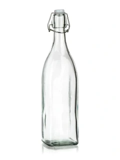 MT láhev s pákovým uzávěrem 950ml hranatá skleněná YARA